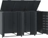 vidaXL Mülltonnenbox für 3 Tonnen Anthrazit 207x79x117 cm Produktbild-Vorschau 8