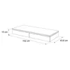 A technical drawing of a console with dimensions indicated. Produktbild-Vorschau
