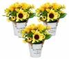 Relaxdays: girasoli artificiali in vaso, set da 3 fiori Anteprima dell’immagine prodotto 8