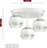 Lampa Wisząca Sufitowa Żyrandol Biała Szklane Kule White Podgląd zdjęcia produktu 2
