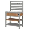 Armoire de jardin Merax Outdoor avec bac à eau et robinet, Voir les images du produit 8