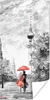 MuchoWow® Poster Malerei - Architektur - Baum - Rot 60x120 Produktbild-Vorschau 1