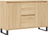 vidaXL Príborník Sonoma dub 101,5x35x70 cm Materiál na báze Náhľad obrázku produktu 2