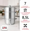 Grafner 8,5 Liter Dampfentsafter aus Edelstahl, Durchmesser Produktbild-Vorschau 2