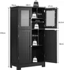 Armoire de salle de bain COSTWAY avec portes vitrées et Voir les images du produit 3