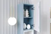 Mobile da bagno alto 140 cm in denim suedette con Anteprima dell’immagine prodotto 2
