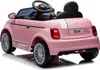 A pink toy electric car, viewed from the rear-side. Náhľad obrázku produktu