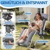 LZQ Gartenliege Klappbar bis 160 kg, Gepolsterter Produktbild-Vorschau 4