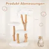 COSTWAY Kratzbaum 110cm, Katzenbaum mit Plüschsitzfläche, 2 Produktbild-Vorschau 7