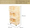 STOLMAK Drevený Regál na Ovocie a Zeleninu 79x37x30 cm 3 Náhľad obrázku produktu 2
