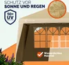 CASARIA® Tonnelle de jardin 3x3m pliante POP-UP 2x parois Voir les images du produit 4