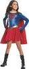 Supergirl Mädchen-Lizenzkostüm blau-rot-goldfarben Produktbild-Vorschau 1