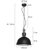 Steinhauer - lampada a sospensione - Bikkel - nero - vetro Anteprima dell’immagine prodotto 9