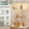 Glasvitrine mit LED-Beleuchtung, 3 Ebenen, Sammlervitrine, Produktbild-Vorschau 6