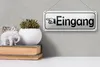 Blechschild Eingang links 27x10cm Pfeilwegweiser Dekoration Produktbild-Vorschau 4