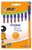 BIC Cristal Fine Orange Kugelschreiber Blau Schachtel mit 8 Produktbild-Vorschau 5