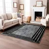 Teppich in Silberoptik mit schwarzem Rahmenmuster – 120x180 Produktbild-Vorschau 4
