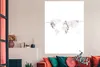 MuchoWow® Poster Weltkarte - Marmor - Klassisch 120x180 cm Produktbild-Vorschau 3