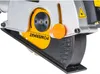 Close-up of a Powermat wall grinder, showing the cutting disc and depth adjustment scale. Produktbild-Vorschau