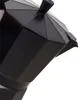 A close-up shot of the top part of a black moka pot. Náhľad obrázku produktu