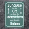 Metallschild XL in 21x28 cm mit schönem Spruch über das Produktbild-Vorschau 2