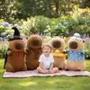 Mascotte grande peluche giocattolo capibara con sciarpa 100 Anteprima dell’immagine prodotto 11
