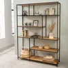 Industrial Bücherregal SLIM LINE 185x135cm Wildeiche Produktbild-Vorschau 1