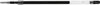 A close-up, side view of a black ink refill cartridge. Produktbild-Vorschau