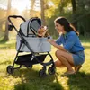 COSTWAY 3 w 1 wózek dla psa, wózek dla psa z regulowanym Podgląd zdjęcia produktu 2