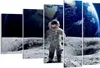 Bild auf Leinwand - Leinwandbild - Astronaut Mond Erde Raum Produktbild-Vorschau 1