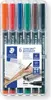 STAEDTLER Lumocolor Permanent Marker 317M 6er Etui Produktbild-Vorschau 1