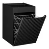 Unterschrank mit Wäschekorb, 40 cm, schwarz, Produktbild-Vorschau 1