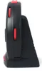 Side view of a black and red vibrating alarm clock. Produktbild-Vorschau