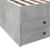 vidaXL Letto da giorno con cassetti senza materasso grigio Anteprima dell’immagine prodotto 7
