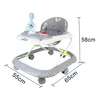 Trotteur pliable BabyWalker, 6 mois et plus, gris Voir les images du produit 6