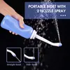 2 dysze rozpylające, bidet podróżny o pojemności 500 ml do Podgląd zdjęcia produktu 2