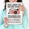 Das Leben ist wie eine Kamera Metallschild XXL mit Kamera Produktbild-Vorschau 3