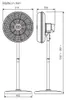 Standventilator Airos Eco Silent mit Fernbedienung Produktbild-Vorschau 8