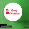 Huuraa Aufkleber Ho Ho Ho Santa Merry Christmas 10cm rund Produktbild-Vorschau 3