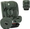 A child car seat and a travel pillow are shown against a white background. A smaller inset image shows the car seat from the front. Produktbild-Vorschau