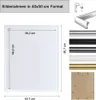 Diagram and color options for a photo frame. Produktbild-Vorschau