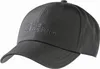 A close-up studio shot of a gray baseball cap.