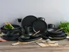 CreaTable Uno Black Tellerset 12-tlg Steinzeug Produktbild-Vorschau 5