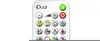 A remote control with various icons representing different lighting functions. Produktbild-Vorschau