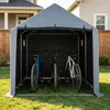 COSTWAY fietsschuur, waterdicht, tuinhuis met rolluikdeur, Productafbeelding-voorbeeld 2
