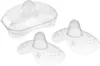 A set of MAM silicone nipple shields and a storage case are displayed on a white background. Produktbild-Vorschau