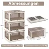 Pojemniki do przechowywania COSTWAY z pokrywą, zestaw 3 Podgląd zdjęcia produktu 3