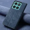 A blue flip-style phone case is shown on a blue textured surface. Anteprima dell’immagine prodotto