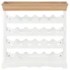 Weinschrank Weiß 70 x 22,5 x 70,5 cm MDF Produktbild-Vorschau 2
