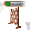 A wooden expandable gate for pets, shown standing upright against a white background. Produktbild-Vorschau